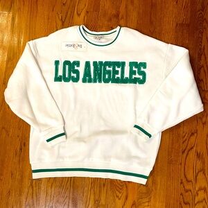 Liv and Lottie Vibtage Style Varsity Los Angeles Sweatshirt Size M